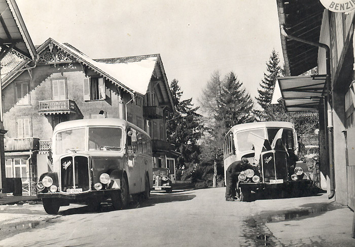 Bus garages and workshop of Ernst Schmocker and sons