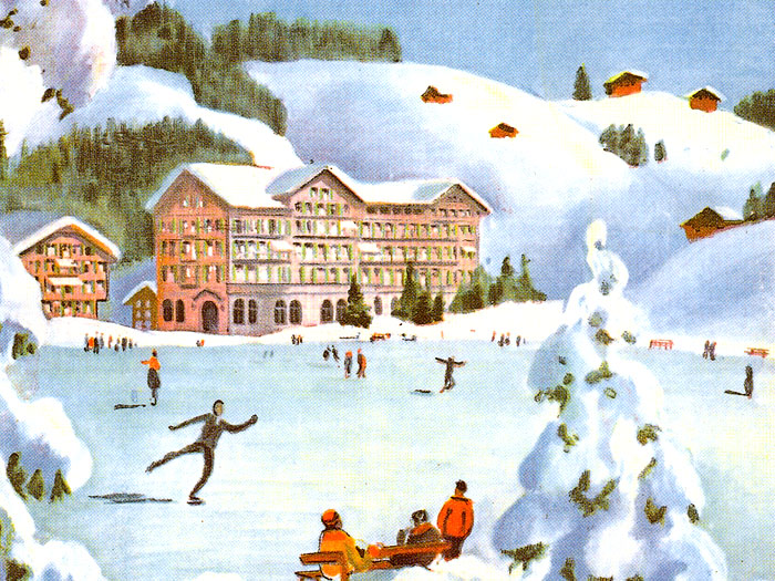 Skating rink at the Regina hotel