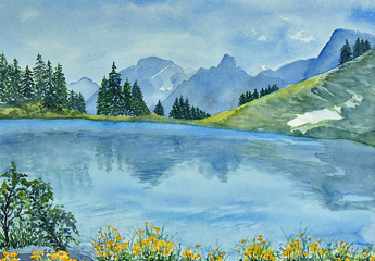 Aquarell: Eveline Steiner / Fotobearbeitung: Heinz Rieder