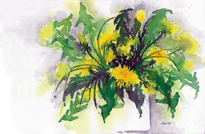 Aquarell von Eveline Steiner / Foto: Daniel Zobrist