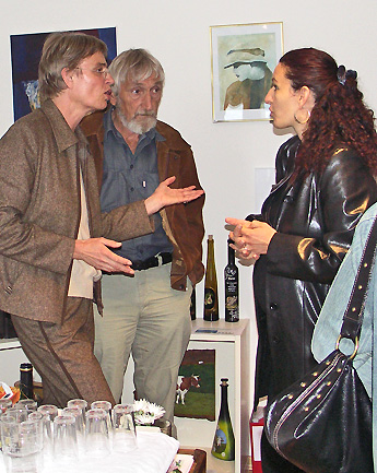 Im Gespräch / Vernissage / Foto: Heinz Rieder