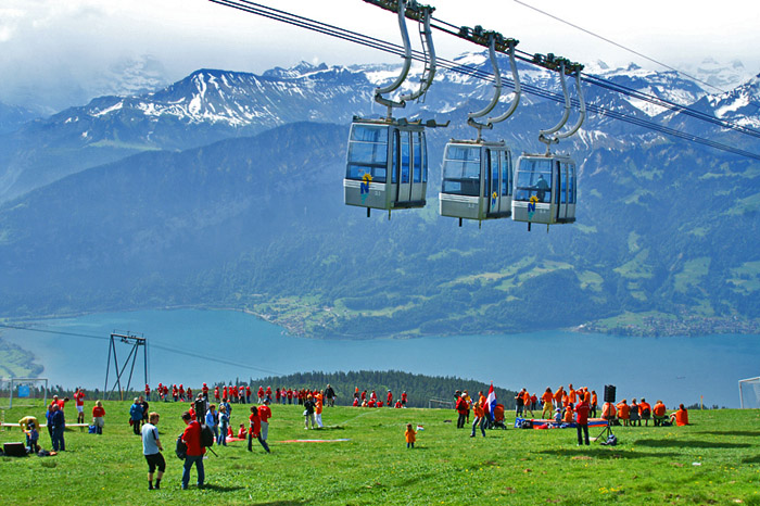 Fussballspiel Niederhorn / Foto: Fritz Bieri