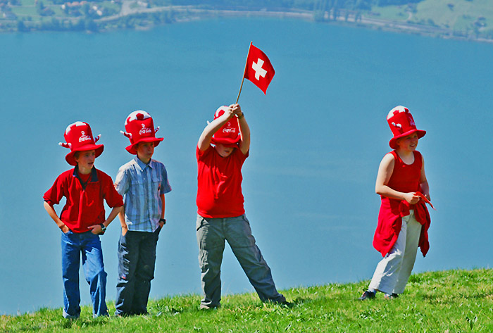 Schweizer Fans / Foto: Fritz Bieri