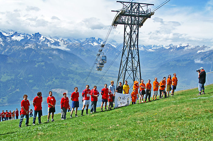 Teamaufstellung / Foto: Fritz Bieri