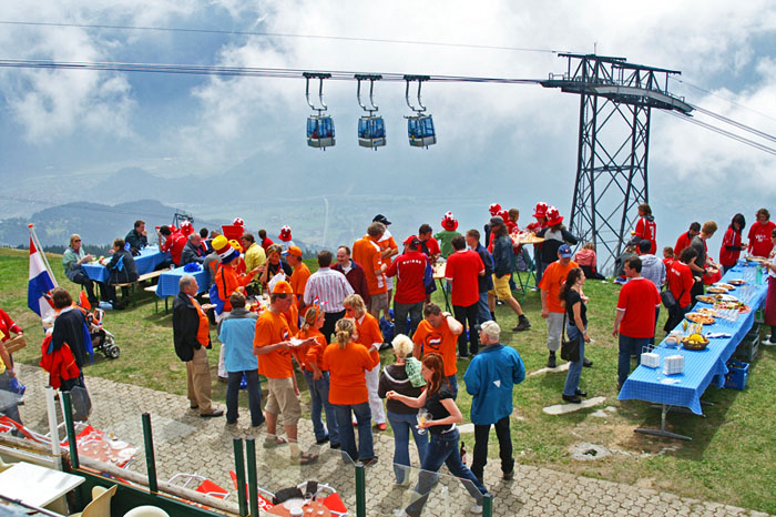 Verpflegung auf dem Niederhorn / Foto: Fritz Bieri