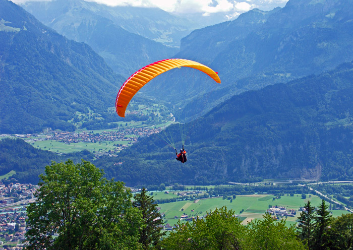 Flugschule Ikarus Interlaken /  Foto: Heinz Rieder