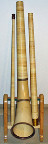 Alphorn zerlegt