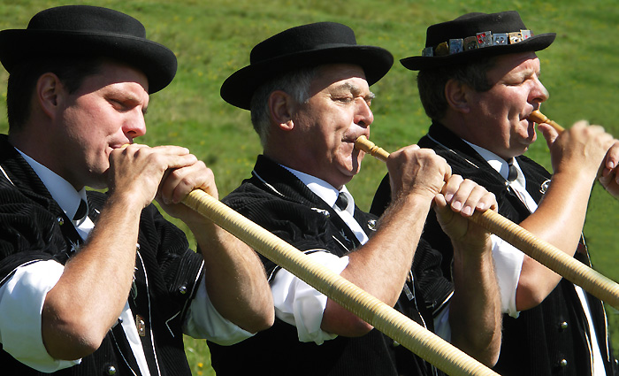 Alphorntreffen Chüematte, Beatenberg / Foto: Heinz Rieder