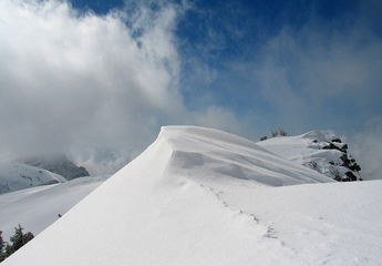 Schneeverwehungen / Foto: Fritz Bieri