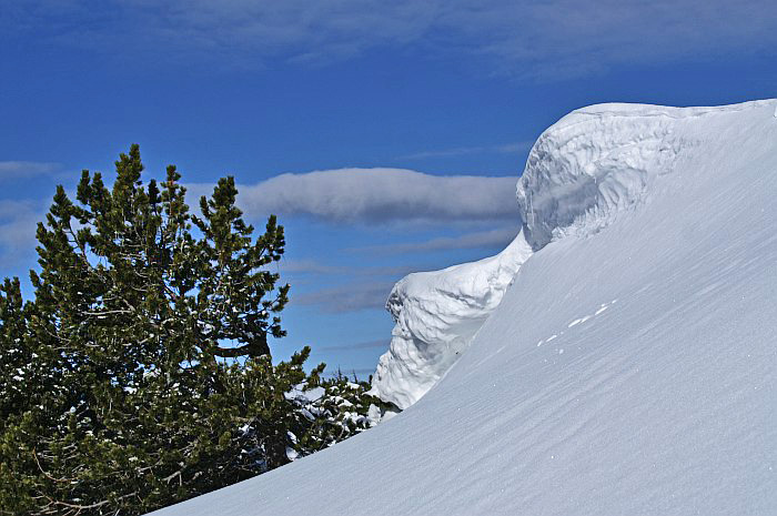 Schneeverwehung / Foto: Fritz Bieri